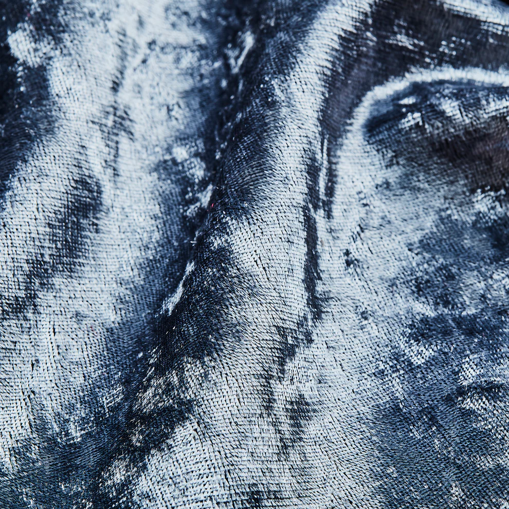 TTF Crushed Velvet Denim Blue