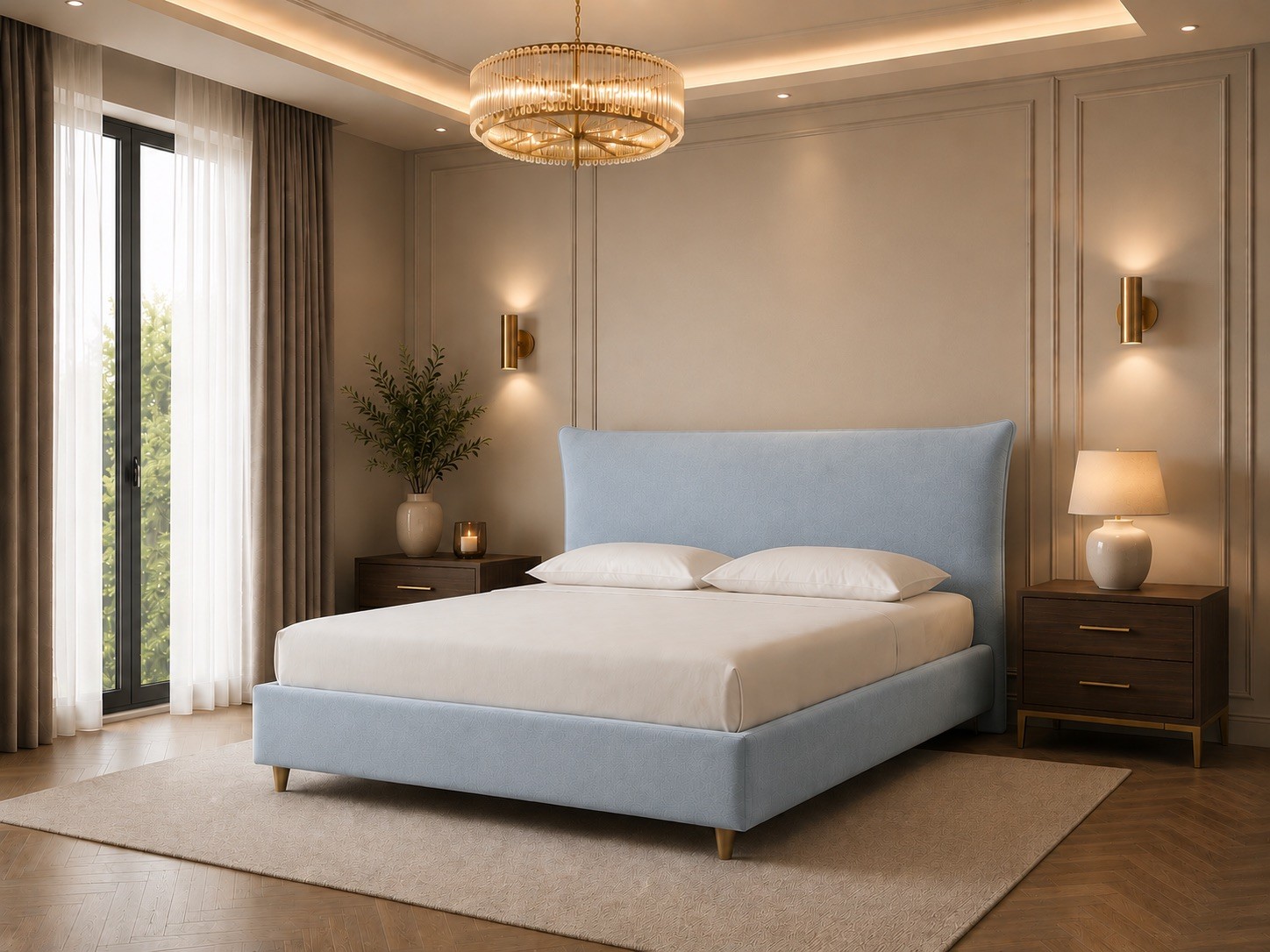 West Coast Bed with Optional Ottoman Storage