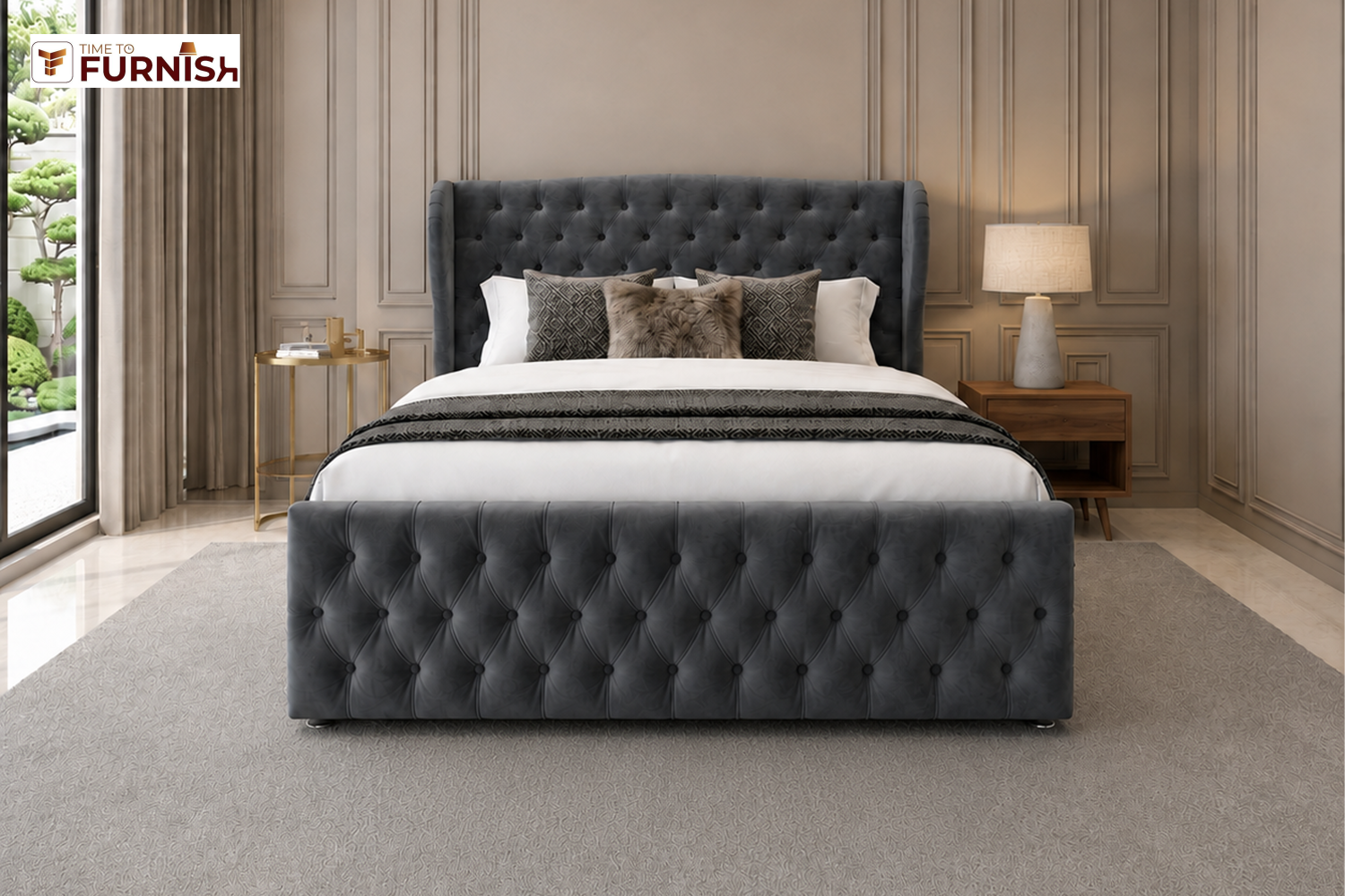 Whistler Bed with Optional Ottoman Storage  TTF280