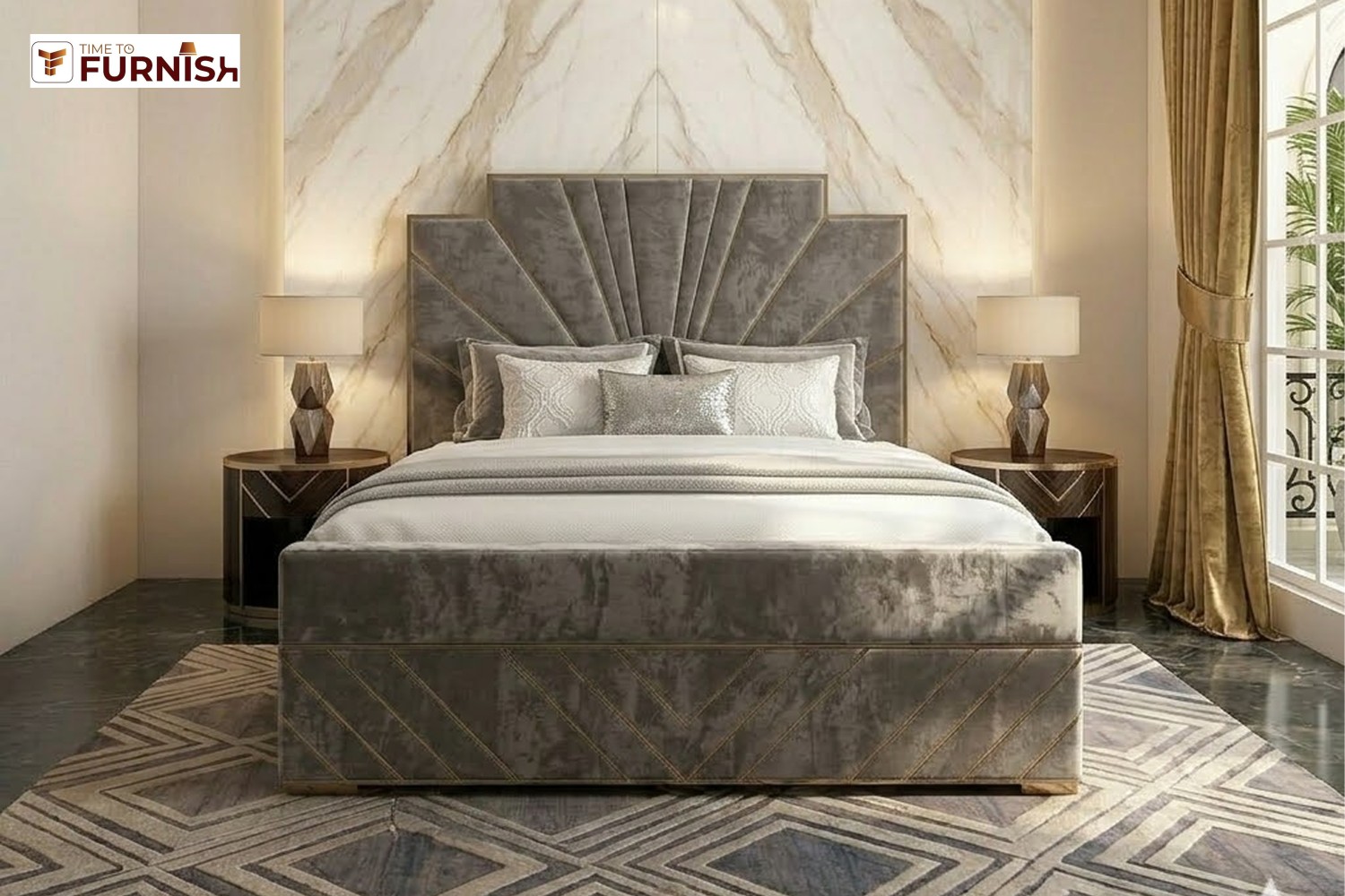 Banff Bed with Optional Ottoman Storage