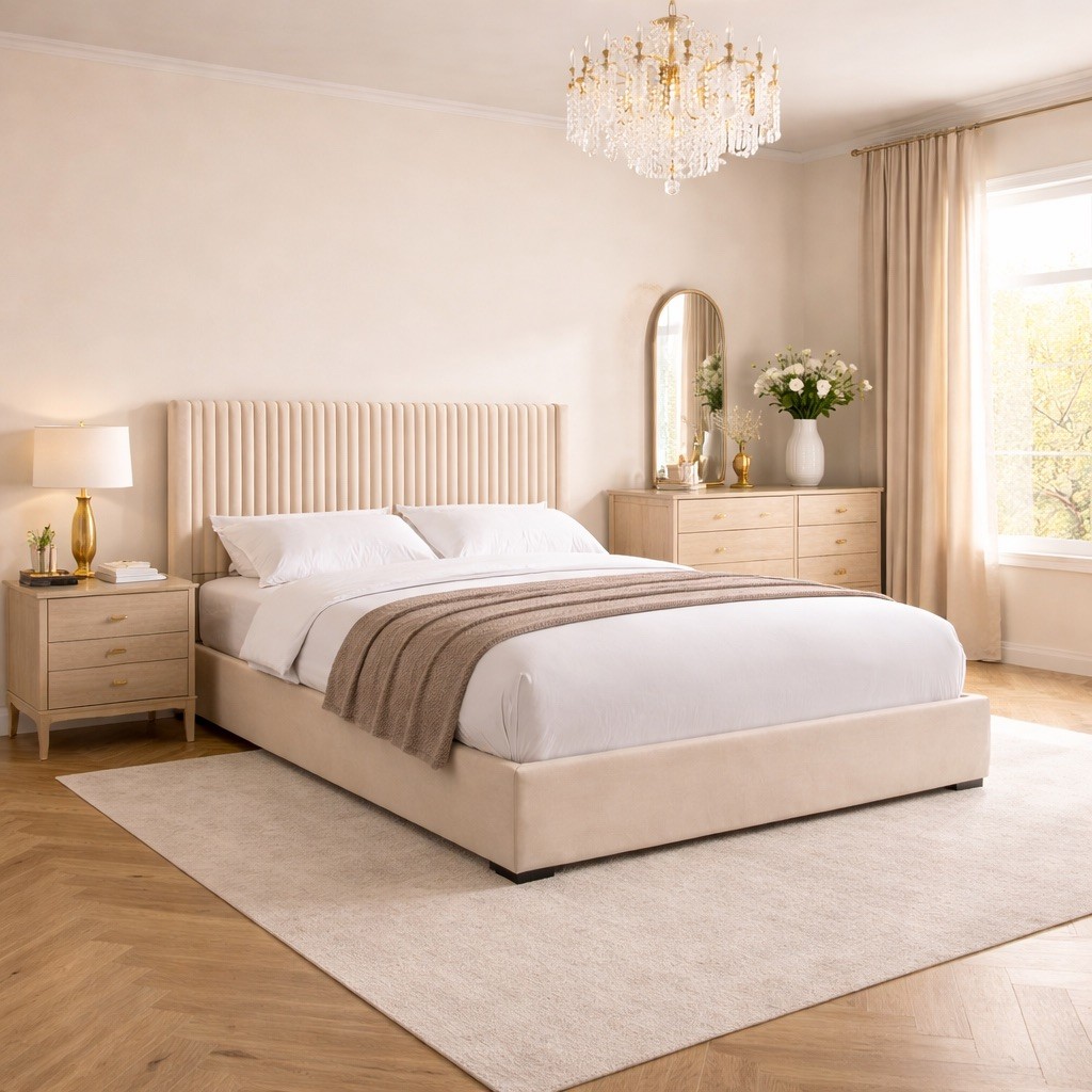 Cloud Nest Bed with Optional Ottoman Storage