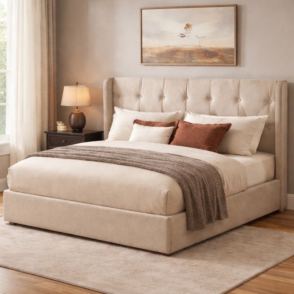 Aurora Bed with Optional Ottoman Storage