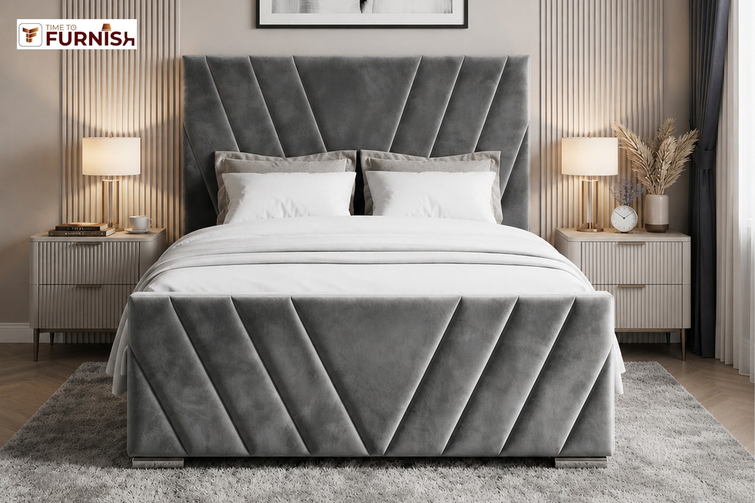 Amira Royal Bed with Optional Ottoman Storage  TTF285
